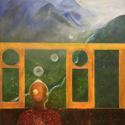 Creating Peace oil painting by Joyce Huntington