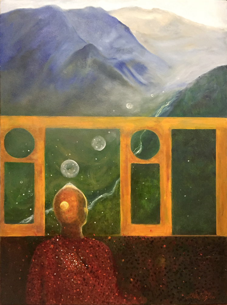 Creating Peace oil painting by Joyce Huntington